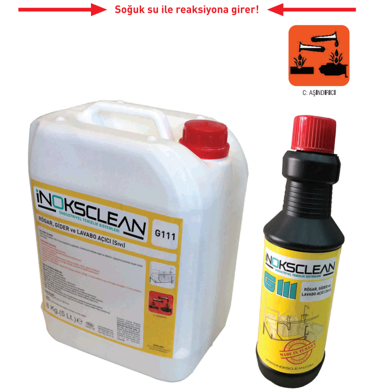 İnoksclean Lavabo ve Gider Açıcı